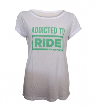 Triko Addicted to Ride Short.sl. white 